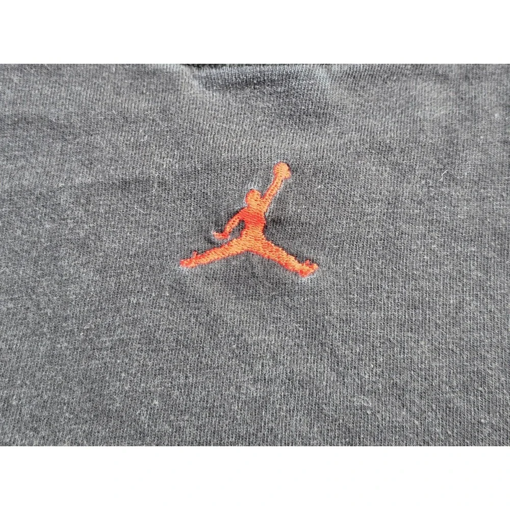 Vintage Air Jordan Wings Graphic T Shirt Mens XL Cotton Y2K 2000s Red Logo Black